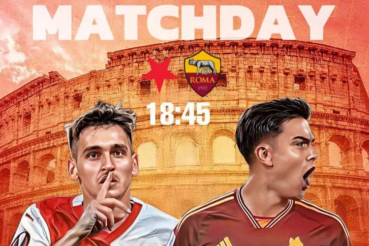 Link Live Streaming Liga Europa: AS Roma vs Slavia Praha