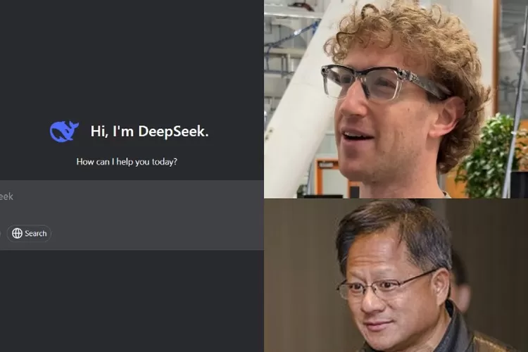 CEO Tekno AS Mark Zuckerberg dan Jensen Huang bereaksi soal DeepSeek Buatan China di Pasar Global
