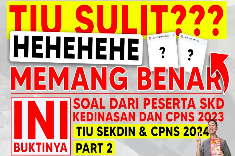 Contoh Soal Tes CPNS 2024 Materi TIU Terbaru yang Keluar Tahun Kemarin