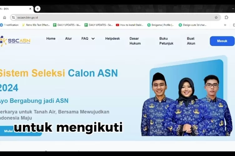 Tutorial Lengkap Cara Mendaftar CPNS 2024 Online melalui Akun SSCASN, Anti Gagal Administrasi (Tangkapan layar Youtube Sekai Studio)