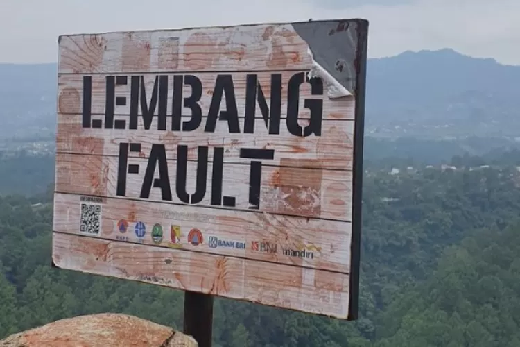 Kawasan Sesar Lembang yang berpotensi sebabkan gempa bumi di wilayah Bandung Raya. (X.com/AryHH) (KABARBUANA.COM)