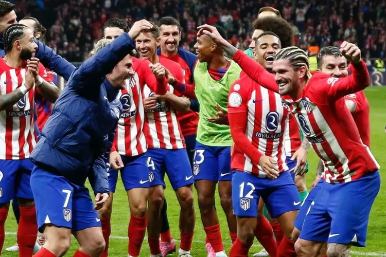 Menang 10 Atas Sevila,Atletico Madrid Melaju ke Semifinal Piala Copa