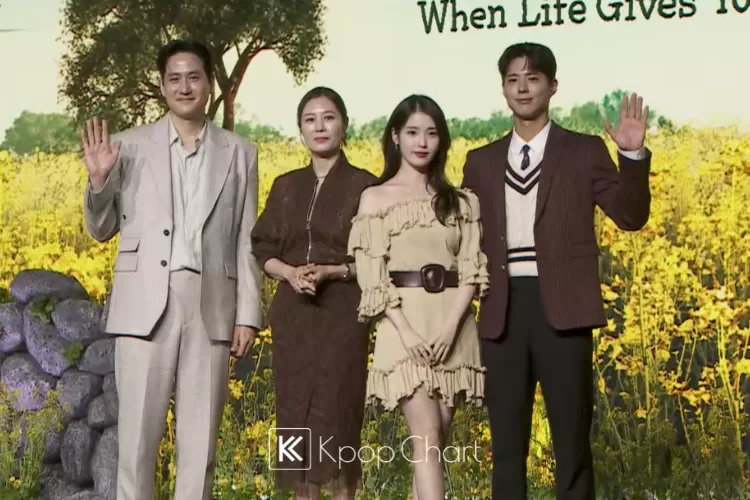 Para cast When Life Gives You Tangerines hadiri Press Con hari ini (Netflix, Kpop Chart Media)