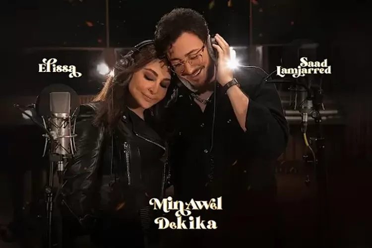 Elissa ft Saad Lamjareed Penyanyi Lagu Min Awel Dekika (Tangkapan layar di channel YouTube channel YouTube Elissa )