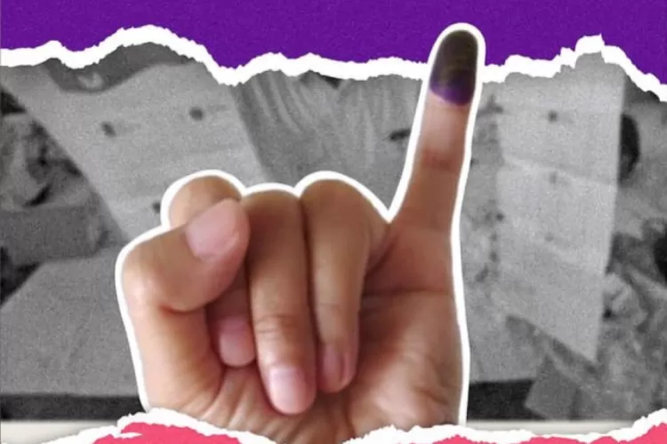 Sejarah penggunaan tinta jari dalam pemilu di Indonesia (Instagram @pemiluland)