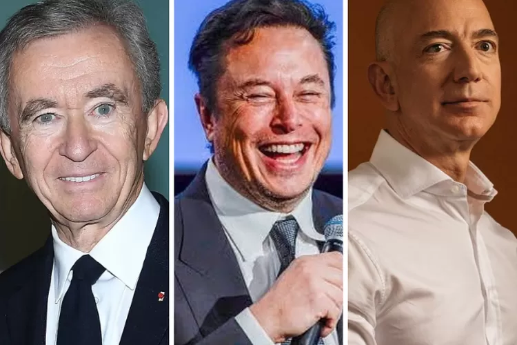 Bernard Arnault, Elon Musk dan Jeff Bezos orang terkaya menurut Forbes pada Mei 2024 (Dinda Puriawan)