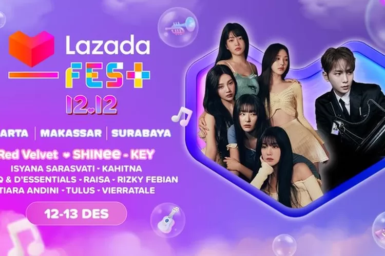Konser musik Lazada Fest 12.12. (Sumber: Dok Lazada)