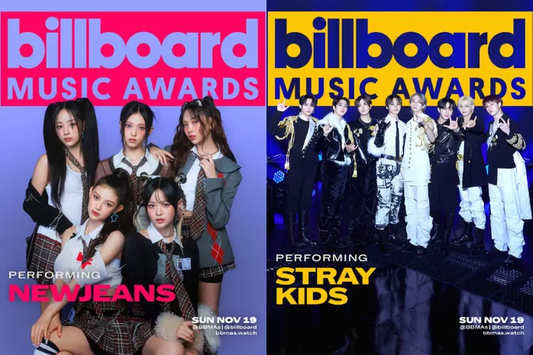 NewJeans dan Stray Kids Tampil Perdana di 2023 Billboard Music Awards