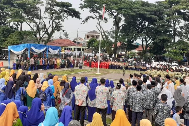 Apel Akbar dalam Rangka Milad Muhammadiyah ke-111 di Alun-alun Kecamatan Leuwiliang, Sabtu (18/11/2023).