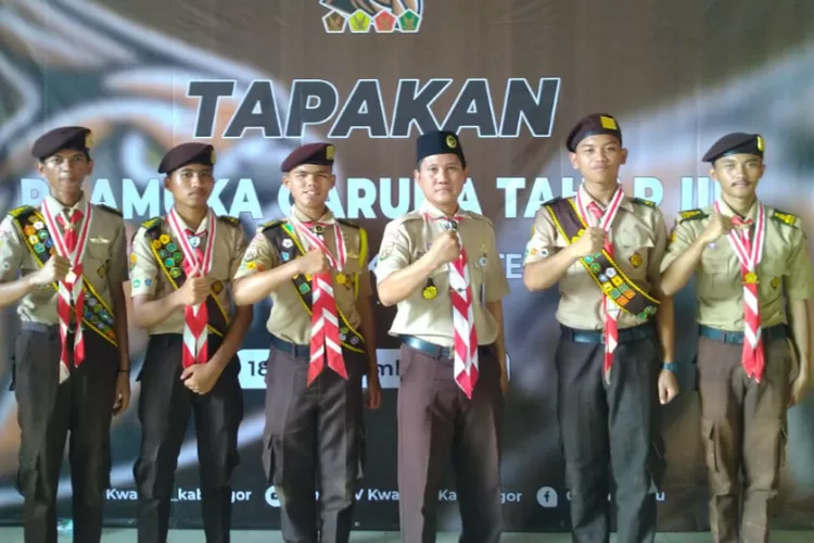 5 santri pesantren Islam Al Ghiffari Leuwiliang ikuti Tapakan Pramuka Garuda tahap III Kwarcab Bogor