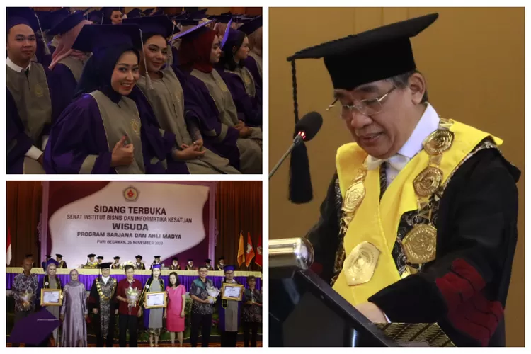 Ada 816 mahasiswa IBI Kesatuan Bogor ikuti wisuda&nbsp;program sarjana dan diploma di Grand Ballroom Puri Bengawan, Sabtu (25/11).