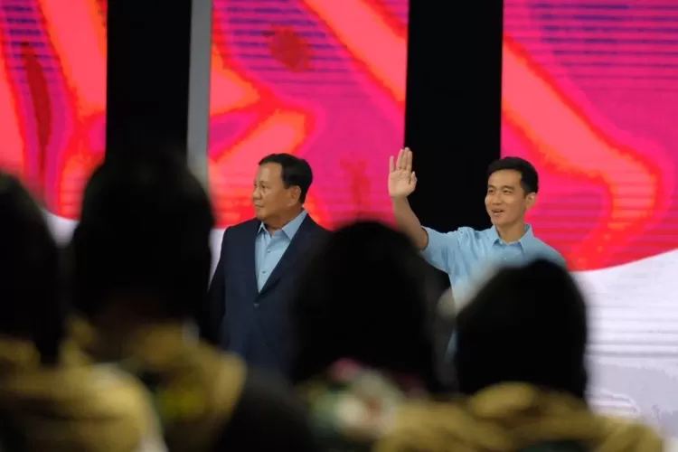 Pasangan nomor urut 2, Prabowo Subianto dan Gibran Rakabuming Raka