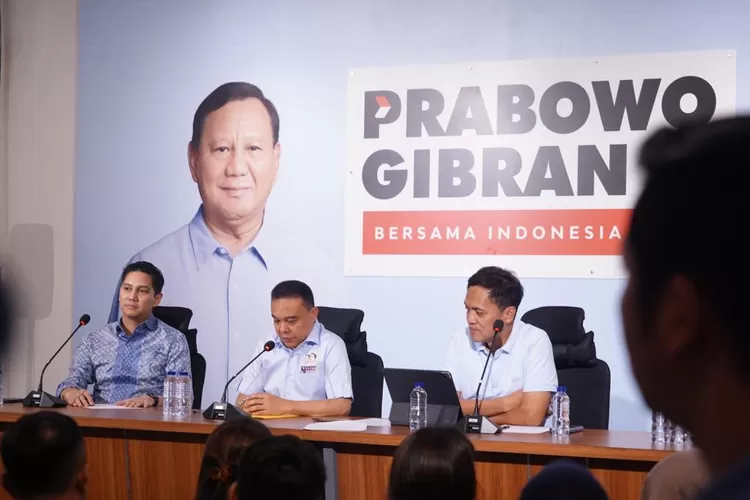 Tim TKN Prabowo Subianto tengah menjelaskan mimpi besar capres nomor urut 2