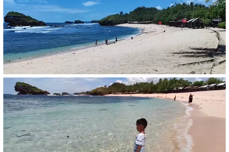 Indahnya Pantai Watu Karung yang ada di Pacitan