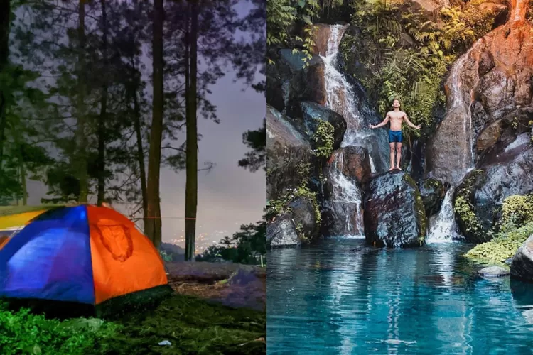 Pasir Buntung Camping Ground merupakan tempat camping atau berkemah unik di Bogor. Bisa berenang di 6 air terjun sekaligus loh (Instagram/@pasirbuntung_campingground dan @mienis_amin)