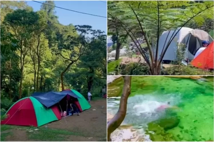 Suasana camping di Lembah Tepus, Kabupaten Bogor dekat dengan wisata air, (Instagram @hadjukemal)