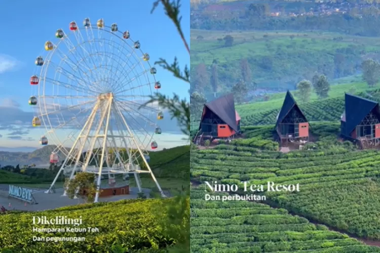 Bianglala tertinggi dengan view terindah di Indonesia yang berada di Pangalengan, Bandung (Sumber: TikTok/@Lutviaziz14)