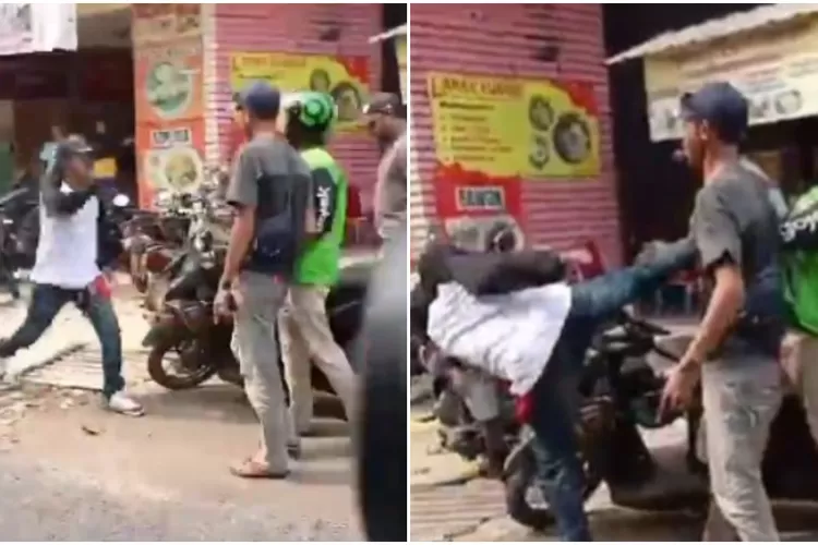  Viral di medsos, Debt Collector tendang Ojol di Bekasi