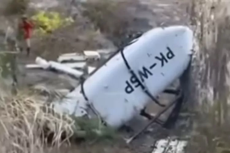  Potret Helikopter Bell 505 yang Jatuh di Bali (Tangkap Layar Instagram @infodenpasar)