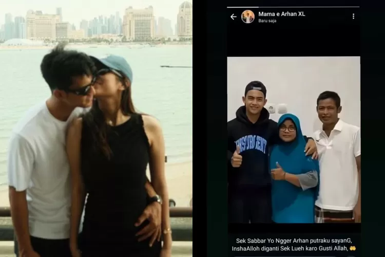 Status WhatsApp Ibu Pratama Arhan Berharap Sang Anak Dapatkan Pengganti. (Kolase/Instagram/@pratamaarhan8, @lambe_danu.)
