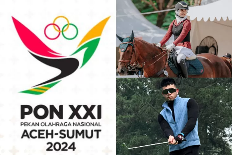 Foto Kolase Logo PON XII Aceh-Sumut 2024 dengan Foto Aisha Hakim dan Saaih Halilintar (Instagram/ @aishahakim15 @saaihhalilintar @ponxxiaceh)