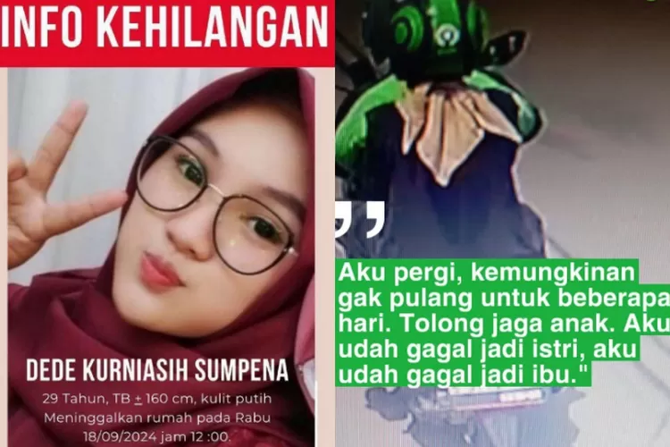 Seorang istri cantik asal Depok bernama Dede Kurniasih Sumpena tiba-tiba menghilang. (Sumber: Instagram @depok24jam)
