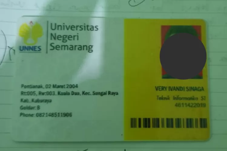 Kartu Identitas Very Ivandi Sinaga (X/ @folkshittmedia)