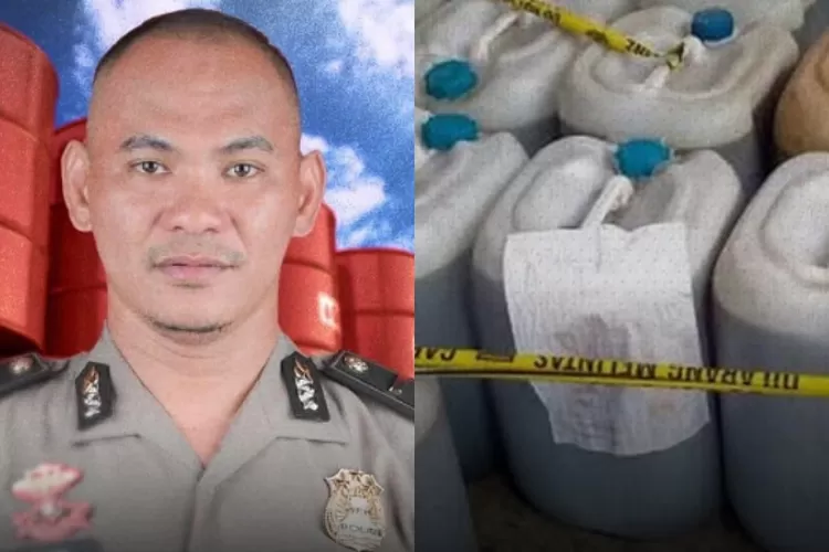 Kolase Sosok Ipda Rudy Soik dan Temuan Penimbunan BBM (X/ @meta80ki)