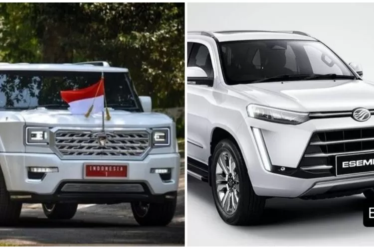 Pindad MV3 Garuda Limousine dan Esemka Garuda 1. (Foto/Kolase Instagram Foto/Instagram @pt_pindad, @hansautowork.)