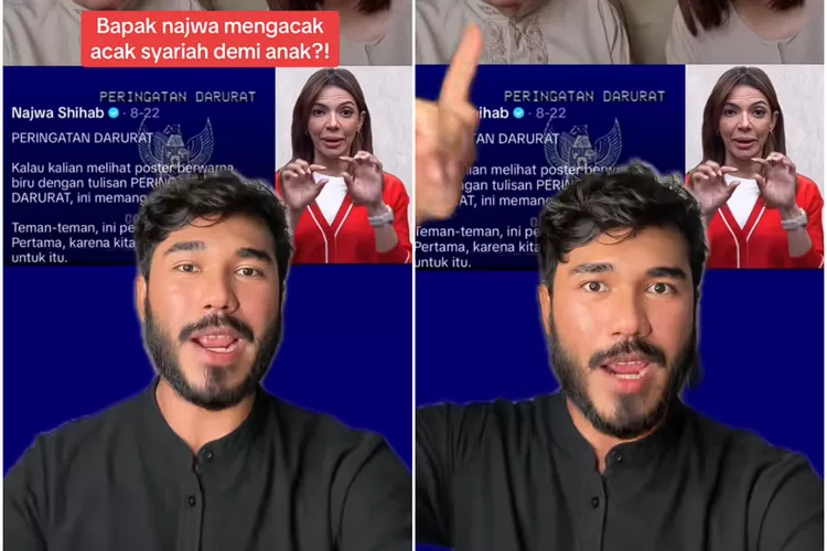 Sosok Ali Hamzah, TikToker yang Menyerang Najwa Shihab. (Foto/Tangkap Layar TikTok @alinezad.)