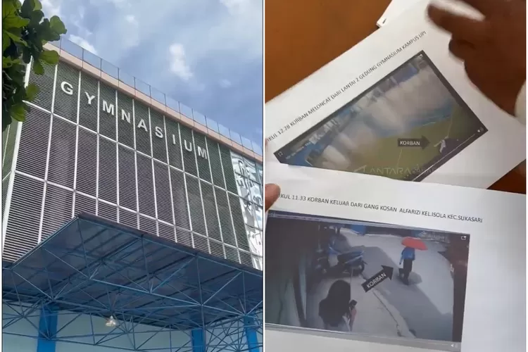 Polisi resmi menutup kasus kematian mahasiswi UPI yang tewas terjatuh di gedung Gymnasium. (Foto/Tangkap Layar Video X.)