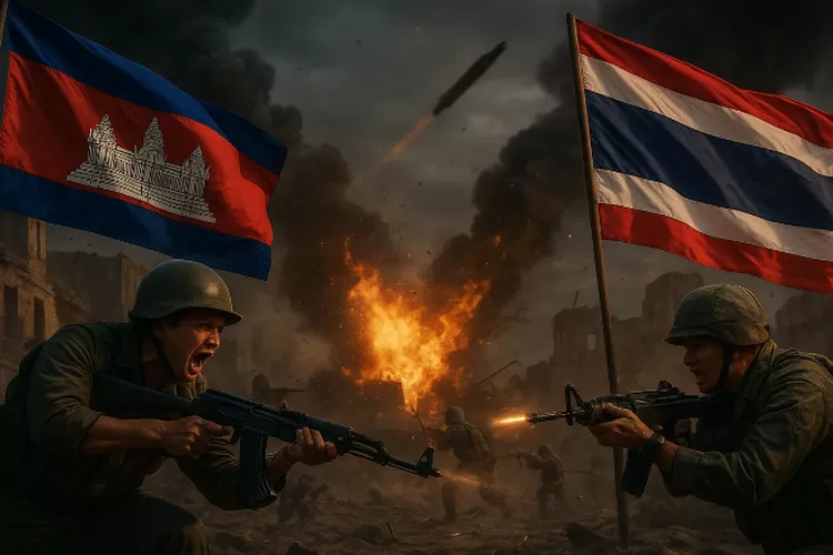 Ilustrasi Perang Thailand dan Kamboja
