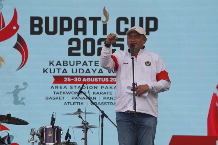 Bupati Bogor Rudy Susmanto saat menghadiri acara Bupati Cup 2025 (Press Release Diskominfo Kabupaten Bogor)