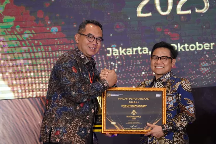 Inovasi Pemberdayaan Desa, Bogor Sabet Penghargaan Mandaya Awards 2025. (Foto/Humas Kabupaten Bogor.)