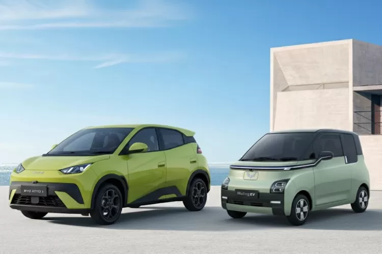 BYD ATTO 1 dan Wuling Air Ev. (Foto/Istimewa.)
