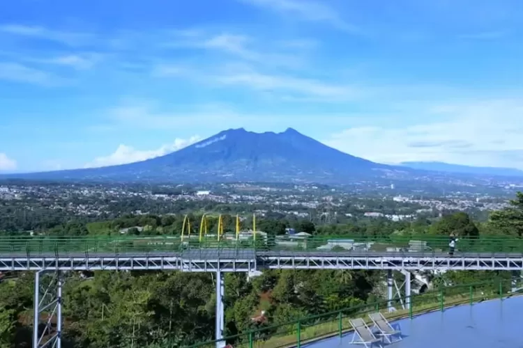 Pemandangan indah sky bridge yang ada di Wind Hill View Mountain Resort (Foto: Youtube/ Info Spot Healing)