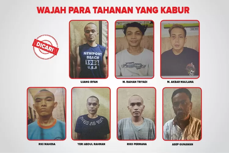 Heboh 7 Tahanan Kabur dengan Membobol Teralis Berkarat di PN Cianjur