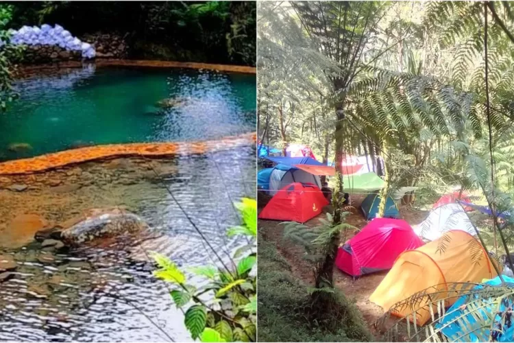 Menikmati Keindahan Air Terjun bertingkat, sambil camping ground Lembah Tepus (Instagram @lembah_tepus)