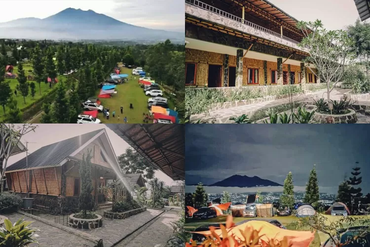 Pondok Kapilih Pancawati berada di kaki Gunung Pangrango dengan view Gunung Salak yang kece abis untuk tempat wisata (Instagram/@pondokkapilih)