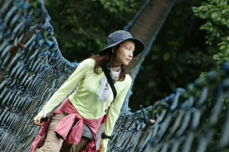 Canopy trail atau Jembatan Tajuk, jembatan gantung yang membelah hutan Gunung Halimun (Instagram/@desawisatamalasari)