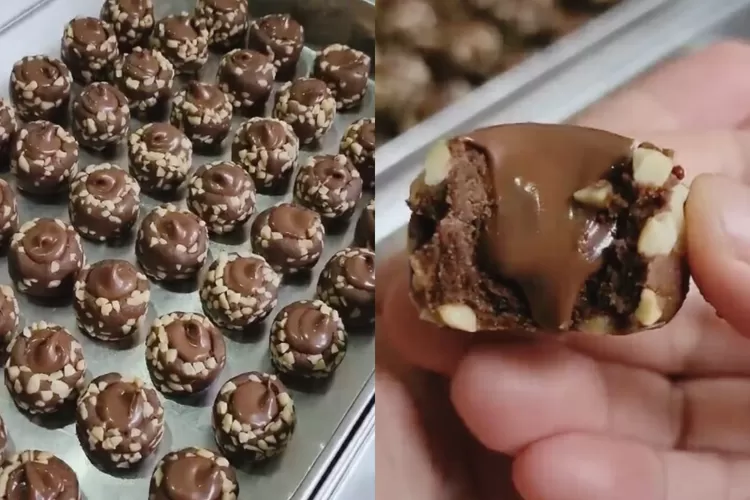 Resep Nutella Ball Cookies yang manis gurih renyah dan lumer  (Tangkapan Layar Youtube atha naufal)
