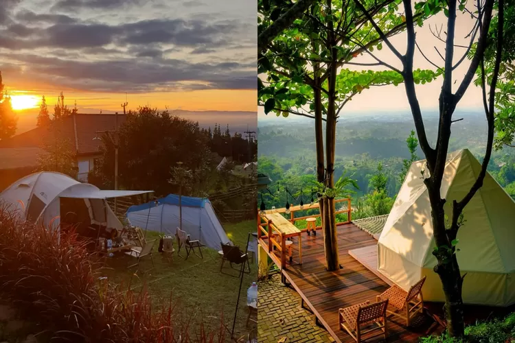 Tempat camping di Kancana Mandira yang menawarkan pemandangan asri  (Instagram/@kencanamandira)