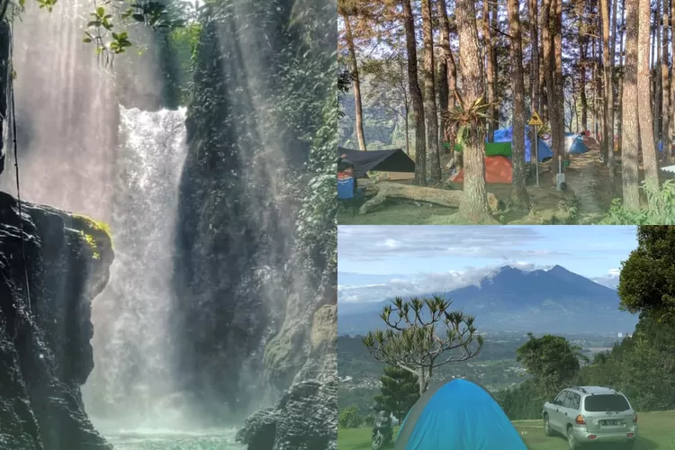 Keindahan Curug Naga dan pemandangan dari camping ground (Instagram/@curugnaga)
