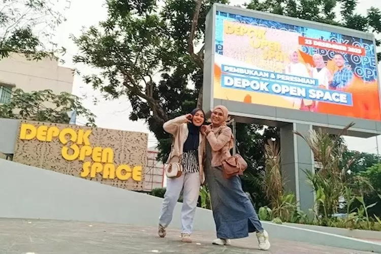 Penampakan Depok Open Space yang dibangun Dirumkim Kota Depok 2023.