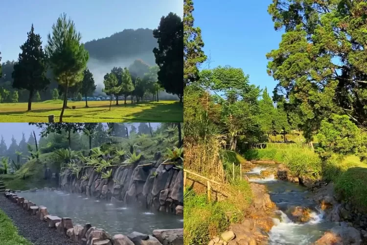 Keindahan alam di Sari Ater Campervan Park, Subang yang memukai dan unik dari sungai air panas (Instagram/@sariatercampervanpark)