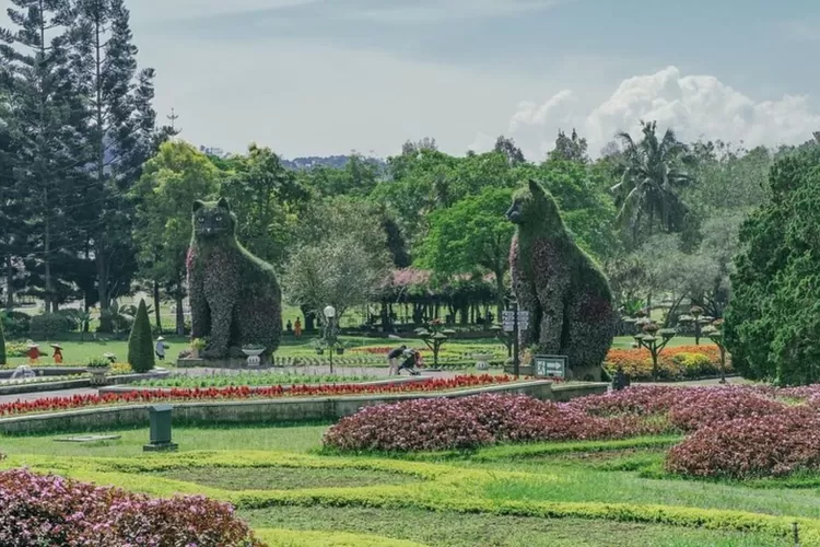 Salah satu tempat wisata Taman Bunga Nusantara yang berada di Puncak (Instagram/@novusgiripuncak )