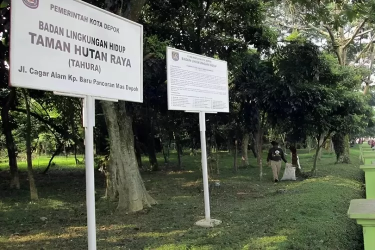 Salah satu kawasan ruang terbuka hijau di Kota Depok. (RADAR DEPOK)