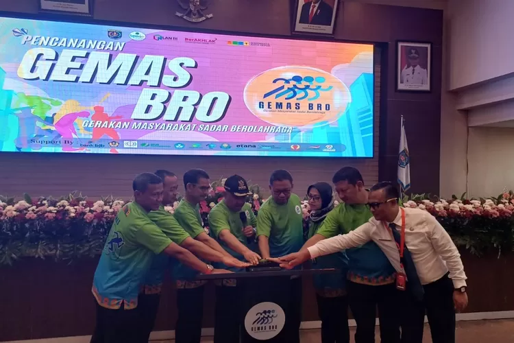 Kegiatan pencanangan Gemas Bro di aula lantai 10 Gedung Dibaleka, Rabu (31/7). (ANDIKA EKA/RADAR DEPOK)