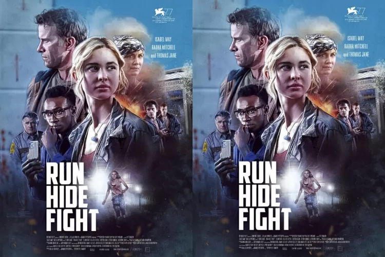 Poster untuk sinopsis Film Run Hide Fight (imdb.com)