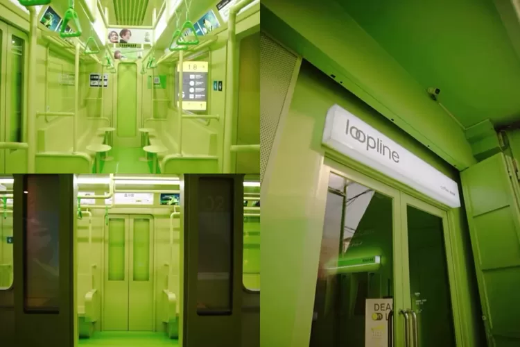 Kafe Dedok dengan konsep kereta ala Jepang, Loopline Coffee Depok (Instagram/@shijinfilm)